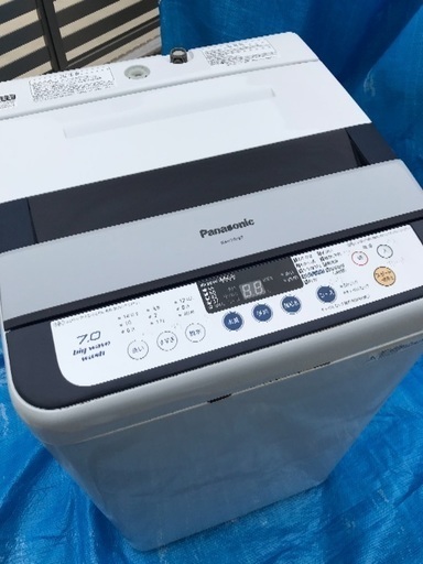 取引中。2014年製パナソニック全自動洗濯機7キロ。美品。千葉県内配送無料。設置無料。