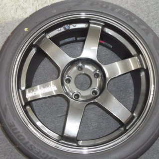 BS RE-71R 245/40R18 VOLKRACING TE37SAGA 4本セット