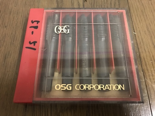 未使用 OSG スパイラルタップ M20×2.5 HSSE 5本セット