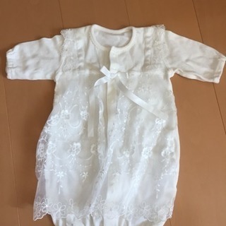 赤ちゃん ドレス白