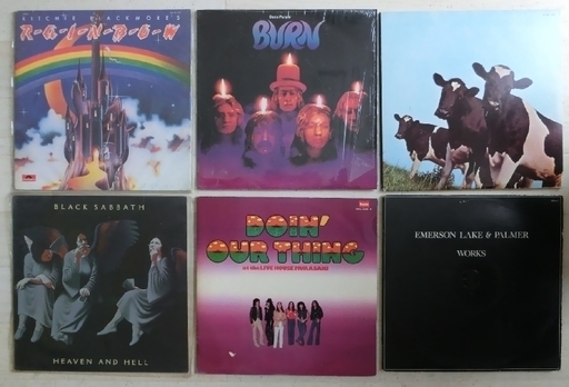 70年代 当時物 ROCK LPレコード　６タイトル
