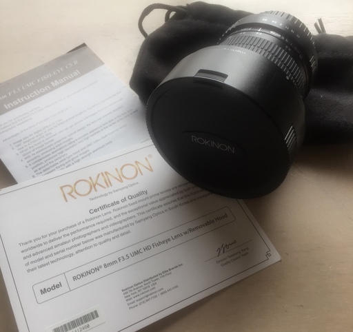 ROKINON (SAMYAN) 8mm単焦点 魚眼レンズ Canonマウント　※取りに来ていただける方のみ