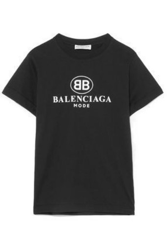 ◆BALENCIAGA バレンシアガ◆2018SS BB LOGO Tシャツ size: L　◆BC-02-B-L◆