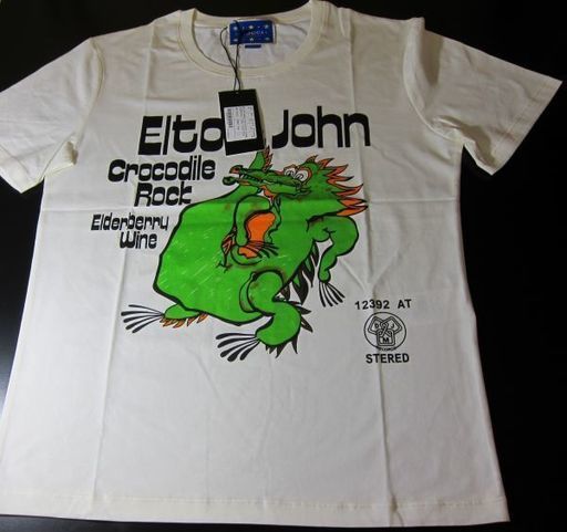 ◆GUCCI （グッチ）◆2018SS ELTON JOHN コラボ　CROCODILE ROCK GRAPHIC Tシャツ　size: M ◆GC-03-W-M◆
