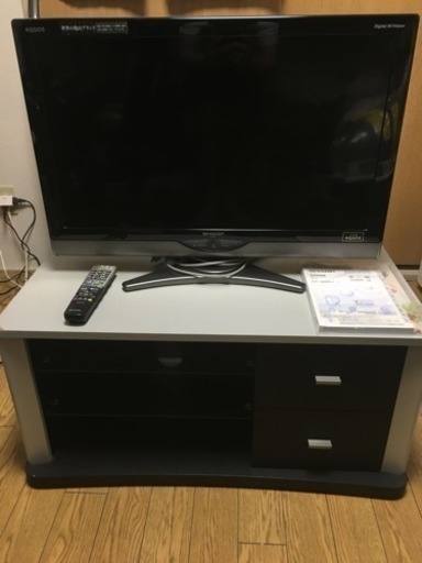 シャープアクオス32型テレビ テレビ台セット