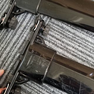 【中古】レクサスLX470純正クロスバーセット2本/黒