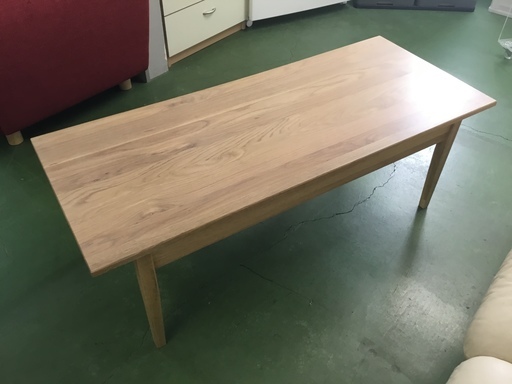 現状品！センターテーブル 木製 ワークデスク テーブル ウッド 机 オーク