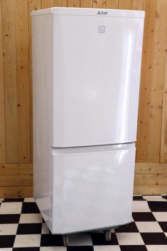 配達込み　美品 三菱 MR-P15EZ-KW1 2ドア冷凍冷蔵庫 146L 2016年製