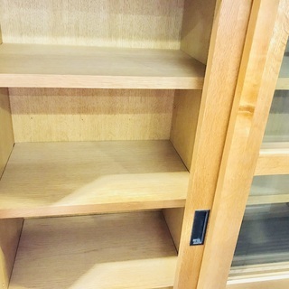 【横浜市青葉区】関家具　2枚扉（スライド式）カップボード