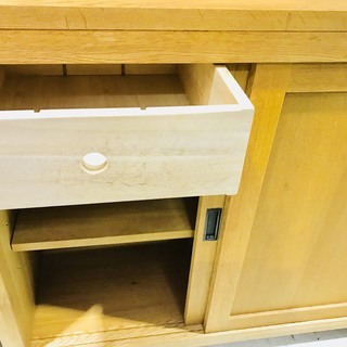 【横浜市青葉区】関家具　2枚扉（スライド式）カップボード