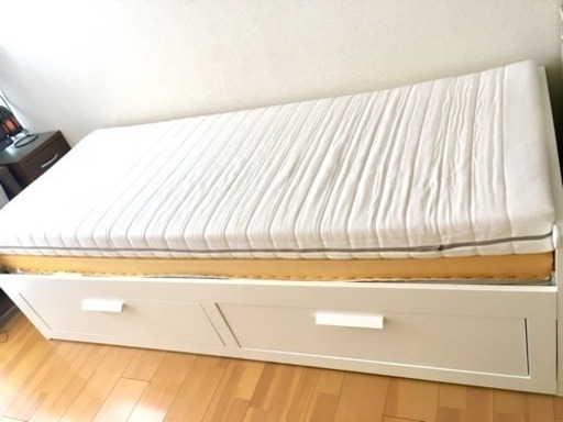 Ikea Brimnesブリムネス 引き出し付きデイベッド フレームのみ Morris 西京極のベッド の中古あげます 譲ります ジモティーで不用品の処分