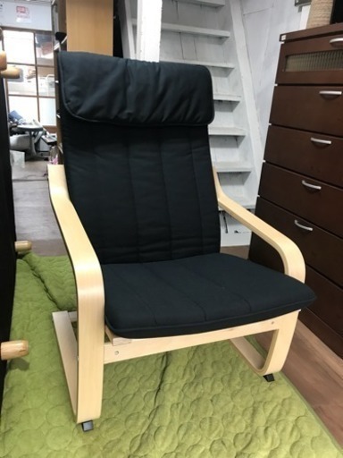Ikea アームチェア ポエング ブラック 日曜リサイクル 円町の椅子 ロッキングチェア の中古あげます 譲ります ジモティーで不用品の処分