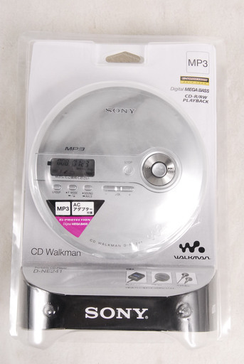 6519　未開封SONY ソニー WALKMAN ウォークマン　ポータブルCDプレイヤー D-NE241  MP3 CD-R/W対応　シルバー　アントレ