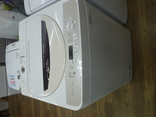 R 中古 SHARP 全自動洗濯機 (4.5kg) ES-GE45R 2016年製