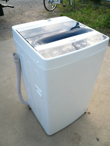 美品 ハイアール 5.5kg 全自動洗濯機 ブラックHaier JW-C55A 洗濯機