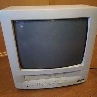 VHS内蔵ブラウン管テレビ　無印良品14型