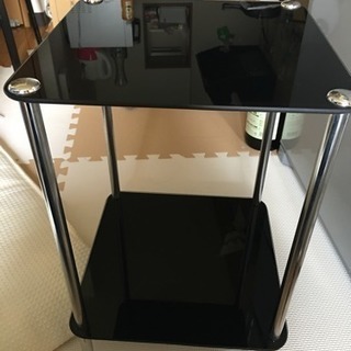 サイドテーブル 黒 正方形