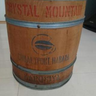 【アンティーク】キューバ現地生産製コーヒー豆木製樽