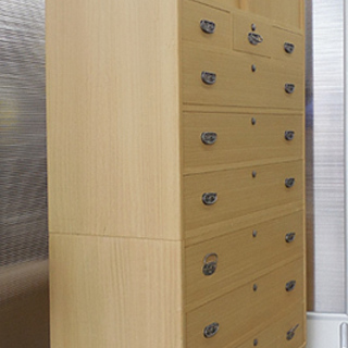 PayPay対応 伝統工芸 加茂桐箪笥 7段整理たんす 総桐工芸士 山本隆 作 札幌市西区西野