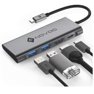 USB C ハブ Novoo USB3.0 TypeC ドッキン...