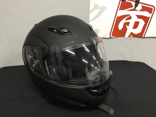 現状品！サンポート システムヘルメット フルフェイス ヘルメット バイク バイク用品 黒 ブラック FU-672 59～60cm未満