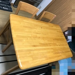 木製 ダイニングテーブル&椅子4脚
