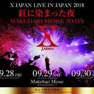 X JAPAN 9/29 幕張メッセ スタンディングチケット