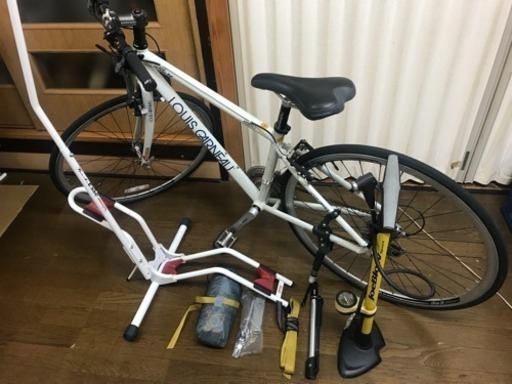 ルイガノ LOUIS GARNEAU クロスバイク 空気入れ、自転車スタンド 、輪行袋、その他 セット、訳あり