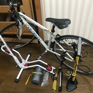 ルイガノ LOUIS GARNEAU クロスバイク 空気入れ、自転車スタンド 、輪行袋、その他 セット、訳あり