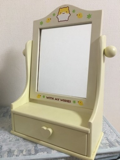 小型ミラー付き引き出し