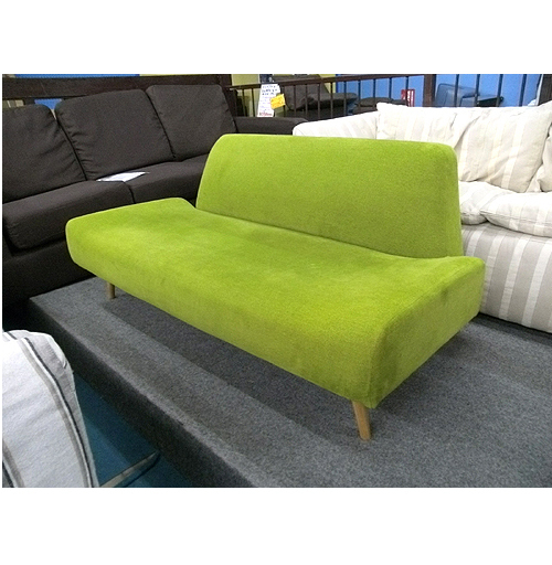 札幌【IDEE 2人掛けソファ AO SOFA】幅140cm Green/グリーン 布 ...