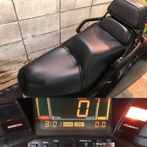 フュージョンX 実働！ セル1発！ シート新品張り替え！ タイヤ前後バリ