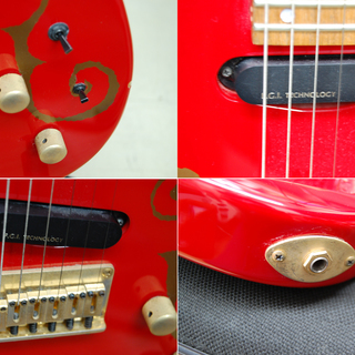個性的！ フェルナンデス エレキギター 今井寿モデル BT-120MM レッド マイマイギター BUCK-TICK バクチク 変形ギター