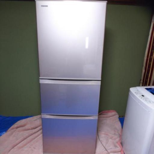 TOSHIBA ノンフロン冷凍冷蔵庫 3ドア GR-G34S(NP) 2014年製