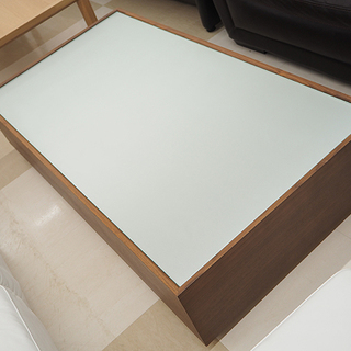 コスガ 大型ローテーブル ガラス天板