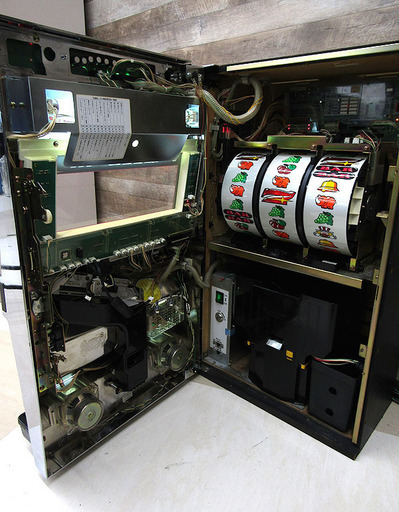 北電子 アイムジャグラーEX ピンク 5号機 スロット実機 コイン不要機 家庭用電源仕様 動作品