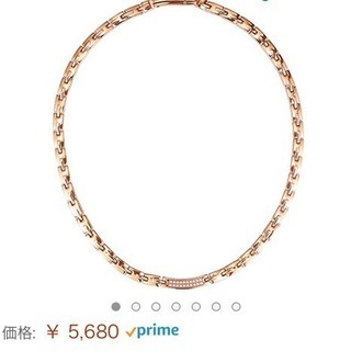 新品 定価 5680円 ゲルマニウム  ネックレス ピンク ゴールド