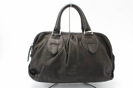 456) 【未使用】BALLY 2WAY ショルダーバッグ ハンドバック　ブラック　黒　バリー