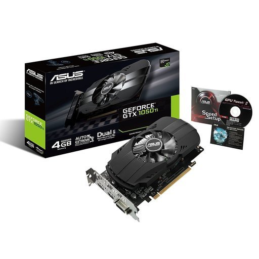 ASUS NVIDIA GeForce GTX1050TI搭載ビデオカード オーバークロック メモリ4GB PH-GTX1050TI-4G