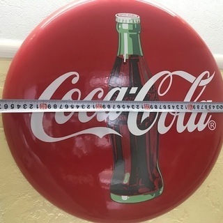 値下げ【超希少】美品　コカ・コーラ　ホーロー看板/コカコーラ/丸看板/ホーロー店頭看板　50ｃｍ　コカコーラ　Coca-Cola