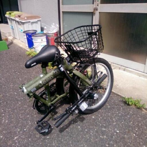 美品18jeep ジープ 折りたたみ自転車カゴ付き モコタンパパ 荒川の折りたたみ自転車の中古あげます 譲ります ジモティーで不用品の処分