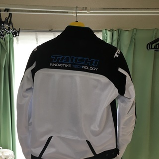 希少在庫　実質新品　RSタイチ レーサーメッシュジャケット Lサイズ　ホワイト／ブルー　RSJ313WH02L