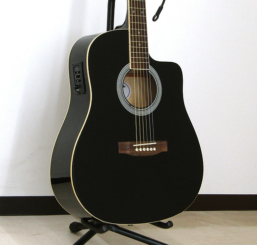 PlayTech プレイテック エレアコ ギター D-7ECBK USED