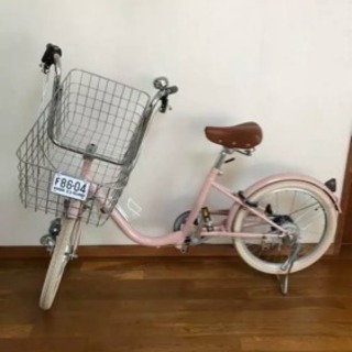 ワンチャンとお出掛け自転車 ピンク