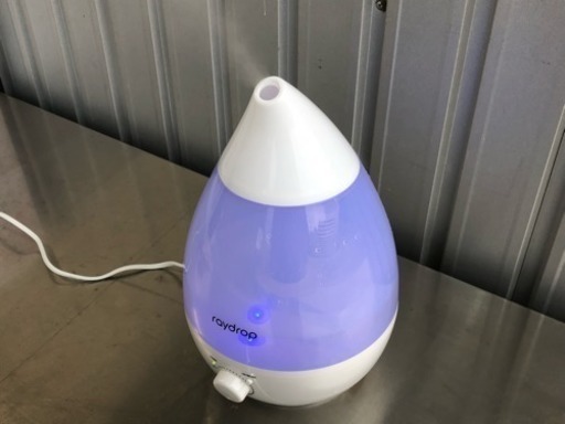 美品！超音波式 アロマ加湿器◇LEDライト付
