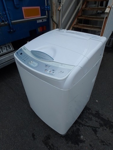 簡易清掃済み☆2006年製☆シャープ 全自動洗濯機 ES-T701-W