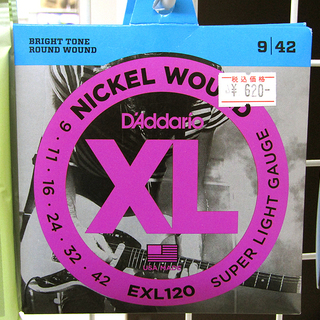 D'Addario ダダリオ エレキギター用弦 .009-.04...