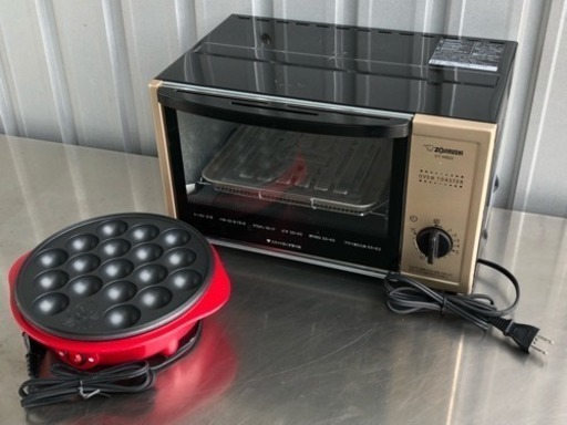 格安で！象印 トースター たこ焼き器セット◇ET-WB22 AOP-BP651