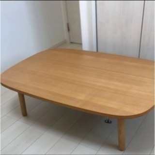 無印良品·長方形こたつ·本体·タモ材丸脚·フラットヒーター (shio) 星置 ...