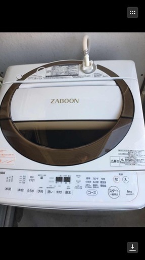 TOSHIBA ZABOON AW-6D6T 6kg  2017年制